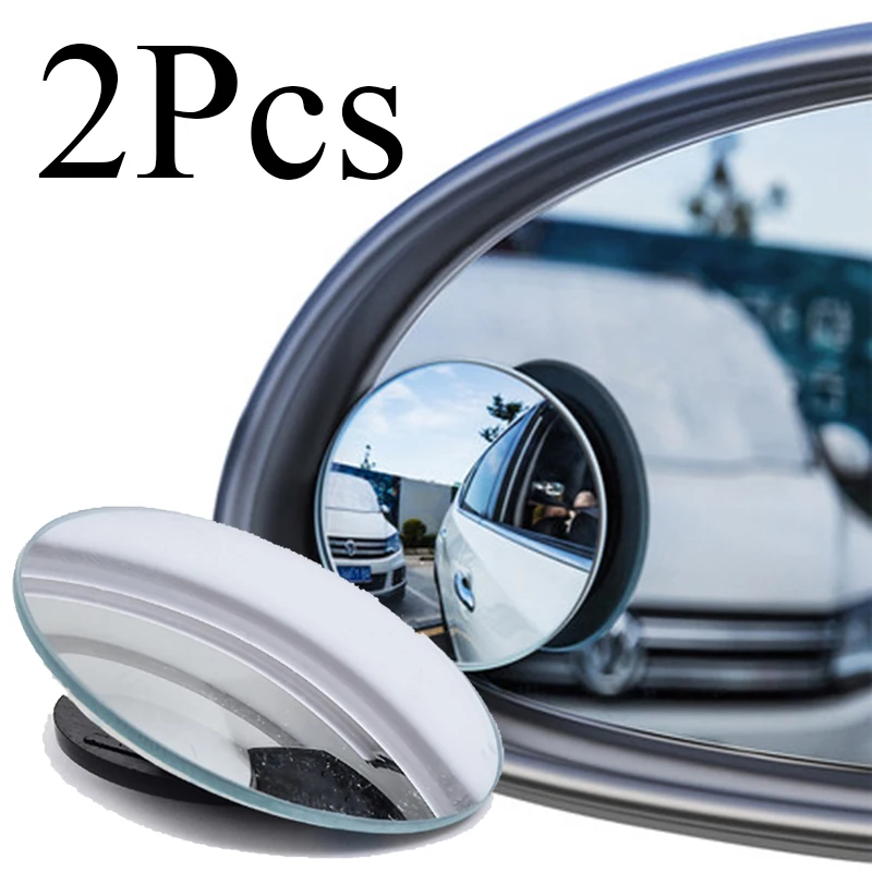 2Pcs Car Rearview Mirror Round Blind Spot Mirror for Renault Megane 2 3 Duster Logan Clio 4 3 Laguna 2 Sandero Scenic blind spot mirror,wide angle mirror