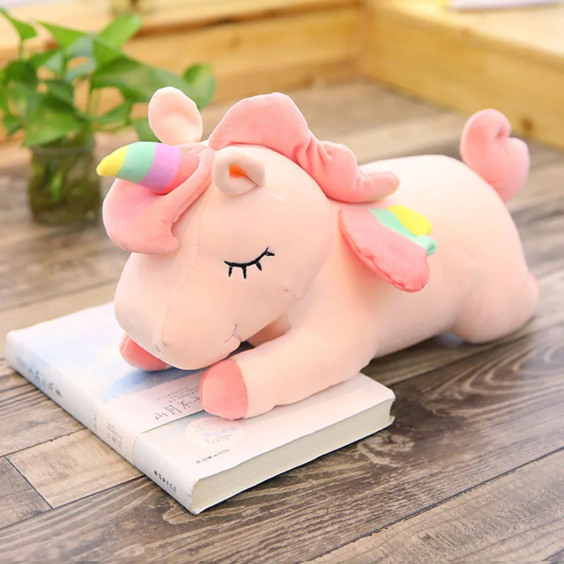 1 шт. 50 см Очаровательная плюшевая игрушка единорог Подушка Kawaii мягкие игрушки-единороги для детей креативная подушка