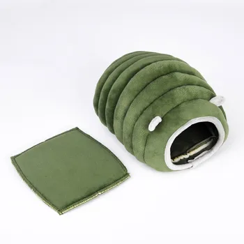 

Pet Bed Winter Warm Hamster Nest Small Animal Beds Cave Hedgehog High Elasticity Windproof Semi-Closed Cotton Nest New
