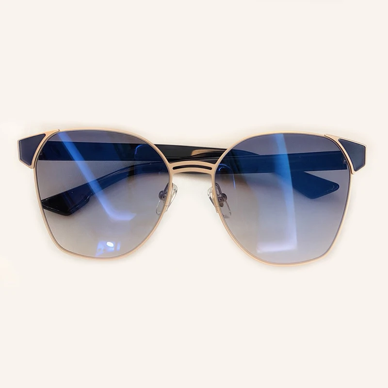 No4 Sunglasses Роскошные овальные женские солнцезащитные очки, фирменный дизайн, Ретро металлическая оправа, солнцезащитные очки, зеркальные солнцезащитные очки для женщин - Цвет линз: No4 Sunglasses