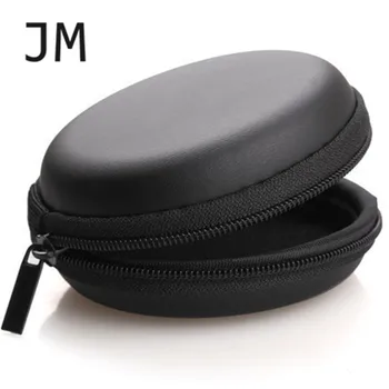 

JM Pochette Fashion Coin Purse Pure Zipper Earphone Storage Mini Bag Box Carrying Pouch Round Case Women Coin Purses Wallet