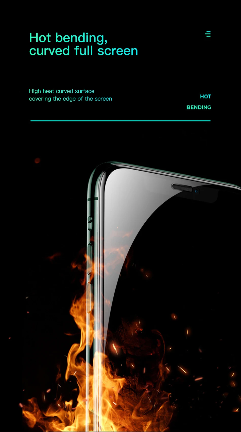 Benks AGC King Kong Glass XPRO 3D Full Cover Screen Protector Glass 0.3mm For iPhone 11 Pro MAX XR X XS Protective Tempered Film (6)