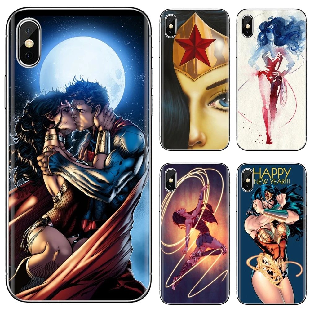 Силиконовый чехол для телефона с изображением лица-супергероя-C-Wonder-Woman Huawei Nova 2 2i 3