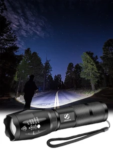 Shustar светодиодный светильник со вспышкой, ультра яркий фонарь L2/V6, светильник для кемпинга, 5 режимов переключения, водонепроницаемый, масшт...