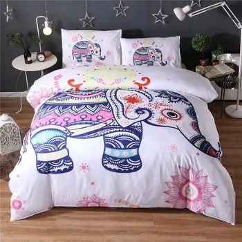 

Nordic Elephant Bed Cloth Elephant Bed Linens Bed Cover Set Pillowcase Pillow Sham 3D Duvet Cover Bed Cover Bedding Sets