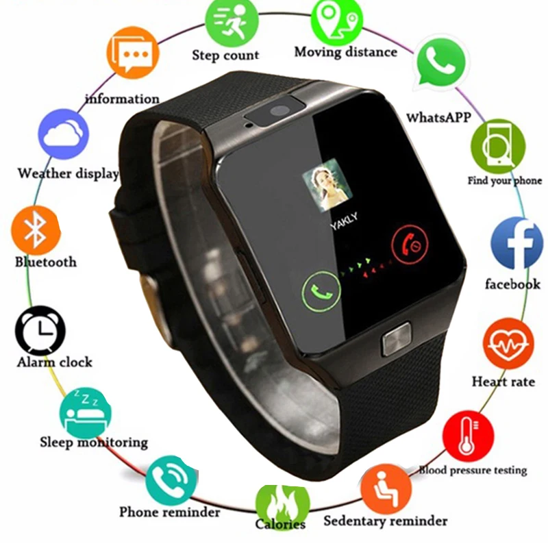 Новые умные цифровые спортивные золотые Смарт-часы шагомер для телефона наручные часы Android Мужские Женские часы PK GT08