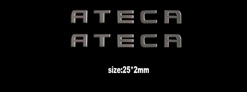 2 шт. наклейка из нержавеющей стали для сиденья ateca