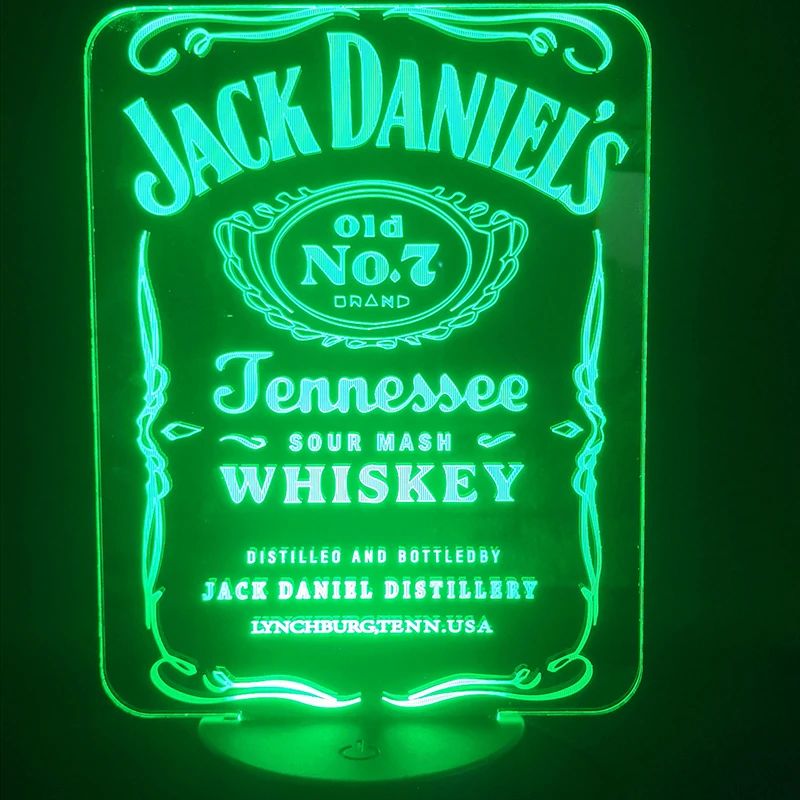 3D лампа для внешнего вина с сенсорным датчиком Jack Daniel, лучший подарок для взрослых, для украшения дня рождения, Прямая поставка, светодиодны... 3D лампа для внешнего вина с сенсорным датчиком Jack Daniel, лучший подарок для взрослых, для украшения дня рождения, Прямая поставка, светодиодны...
