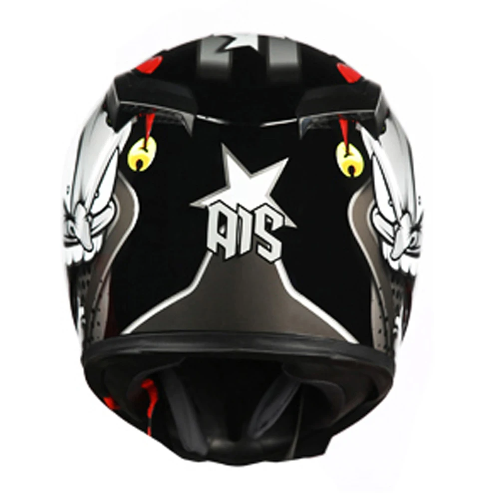 AIS мотоциклетный шлем с открытым лицом мото шлемы с двойным козырьком гоночный шлем для мотокросса Casco модульный мотоциклетный шлем