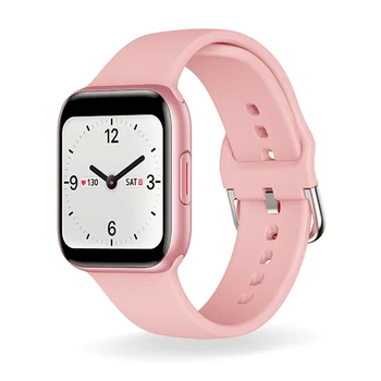 

2020New Touch Waterproof Smart Watch Pink Band Color Screen Fitness Tracker Smartwatch Heart Rate Blood Pressure Sport Bracelet