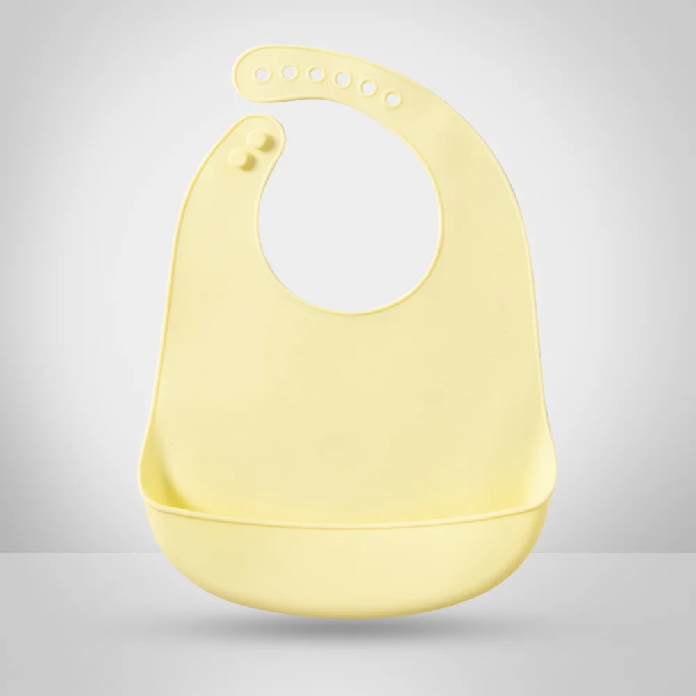 Silicone Anti-lost Chain Strap Adjustable  Fashionable silicon Baby Bib Waterproof Infant Bibs Newborn Feeding Cloth Toddle Boys Girls Adjustable Different Styles of Bibs cute baby accessories
