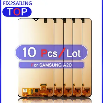 

10PCS 100% New Display For Samsung galaxy A20 LCD Digitizer A205/DS A205F A205FD A205A LCD Touch Screen Digitizer Replacement
