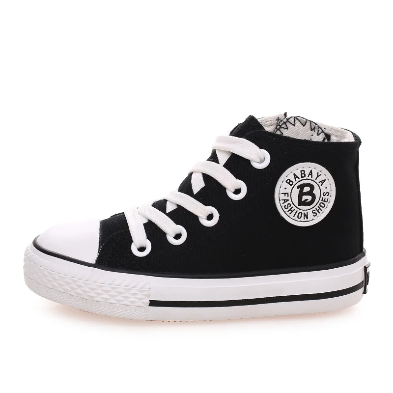 Детская обувь для девочек парусиновая кроссовки мальчиков 2018 Весна Осень белый