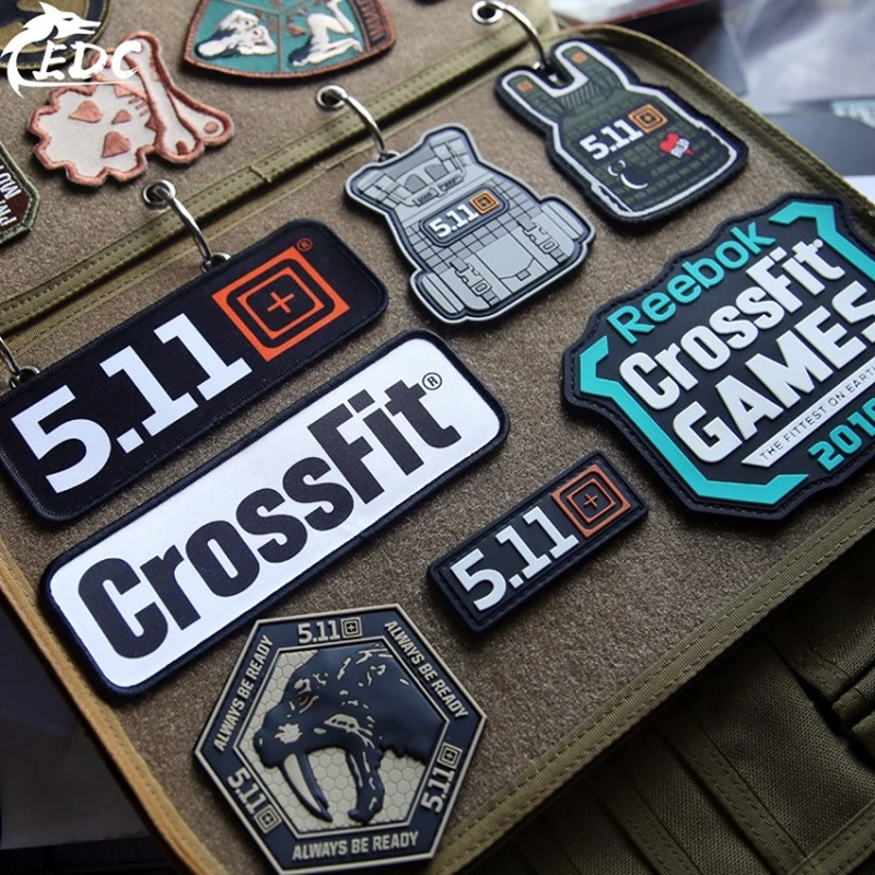 Crossfit 5.11 Military Embroidery 3d Pvc Tactical Patch Applique Diy Patches For Clothes Backpack Vest Badge - Patches AliExpress