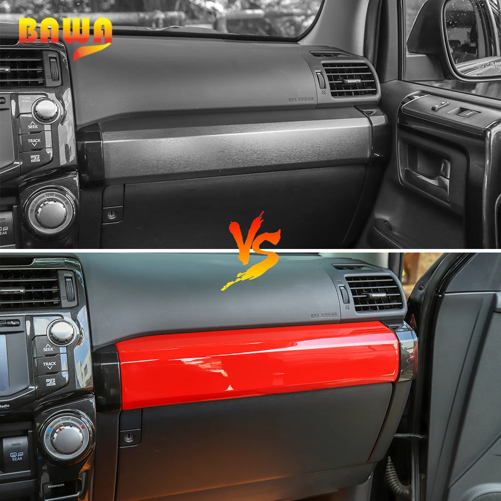 BAWA Авто пилота инструмент Панель декоративная крышка наклейки для Toyota 4runner 2010+ интерьер Молдинги аксессуары