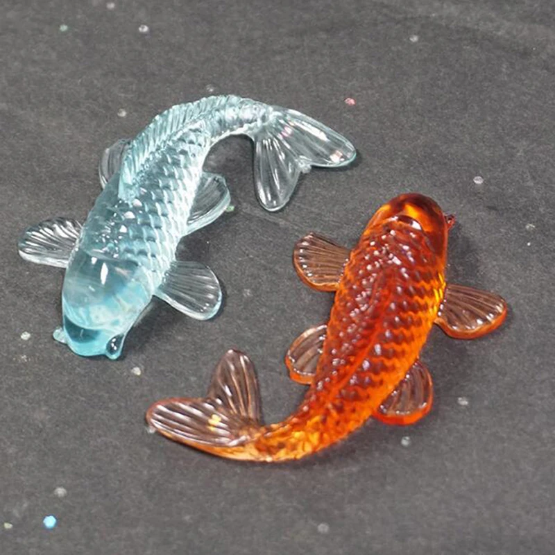 

Lucky Carp формы в виде Рыбы Силиконовая смола форма ювелирные изделия рыбий хвост УФ эпоксидная смола