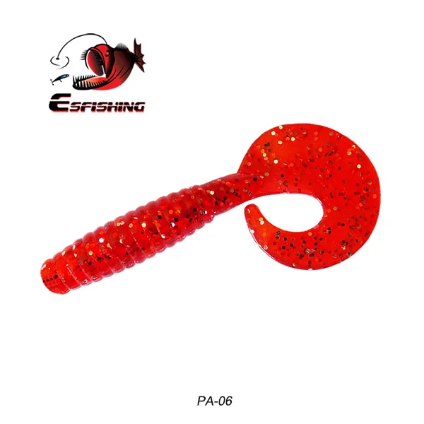 PA06 ESFishing Шад приманка для рыбалки JKCT80 80 мм 5g 6 шт. Rubbler для рыбалки, дергающаяся приманка "Щука" форель морская - Цвет: PA06
