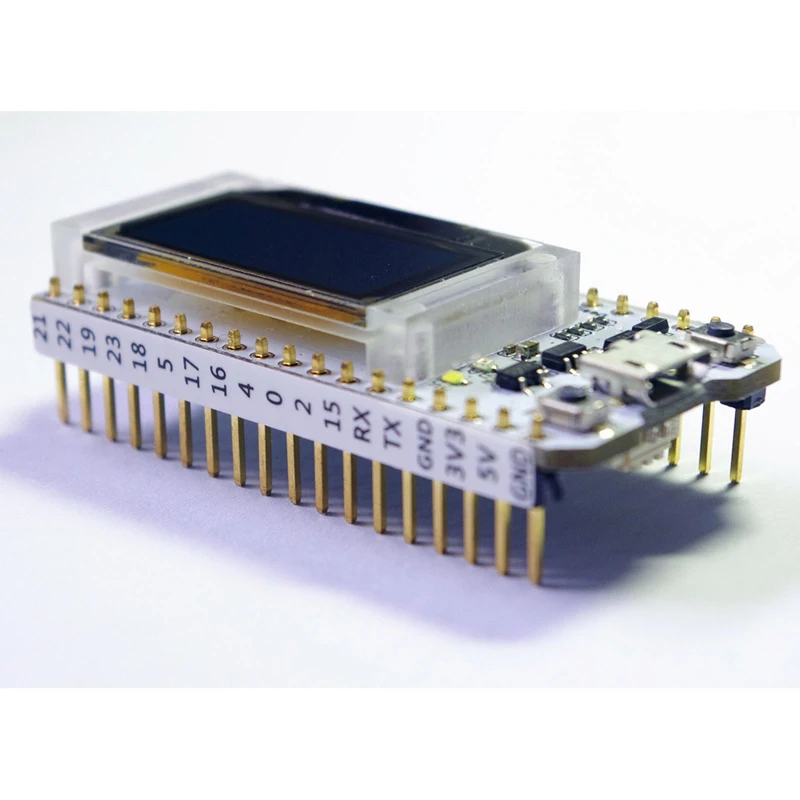 Placa de Desenvolvimento Lora Polegada Azul Oled Display Bluetooth Wifi Módulo Transceptor Iot 915 Mhz 868 433mhz Sx1278 Esp32 0.96