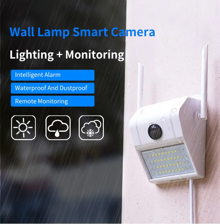  D6 Security Smart 1080P HD Waterproof Wall Lamp IP Camera IR Night Vision Motion Detection Smart In - 4.00009E+12