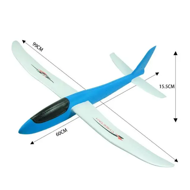 60 X 100 X 15.5cm Hand Throwing Airplane Diy Epp Foam Flexible Durable Hand Launch Throwing Aircraft Plane Model Outdoor Toy 5