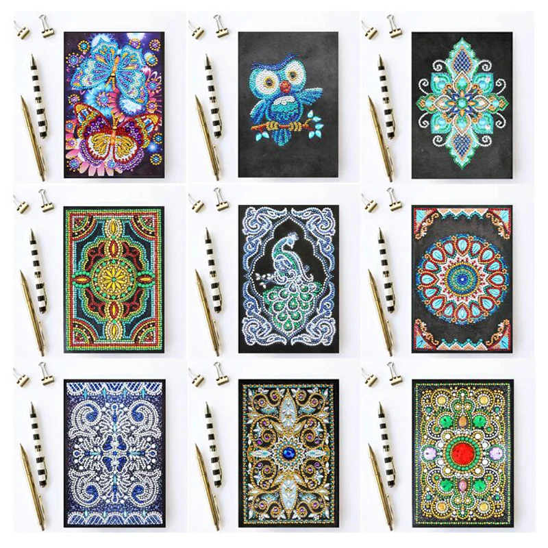 

Special Shaped 5d Diamond Painting New Arrivals Notebook Diamond Embroidery 64 Pages A5 Diary Book Mosaic Pictures Gift