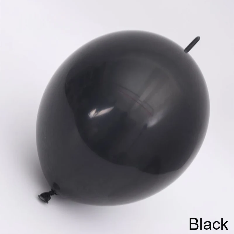 black Свадебные украшения хвостовые воздушные шары DIY для дома и сада/события и вечерние украшения 6 дюймов скрепленные шары Цвет ассорти или смешанные 1000 шт - Цвет: black