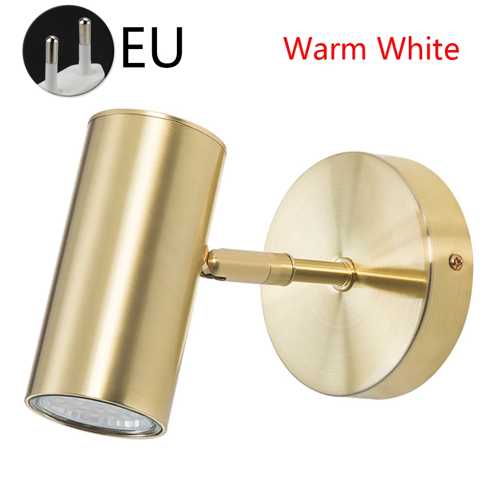 

Rotating Single Mirror Headlights Aisle Wrought Iron Bar Corridor Ceiling Spotlight Landscape Modern Wall Light Home Decoration