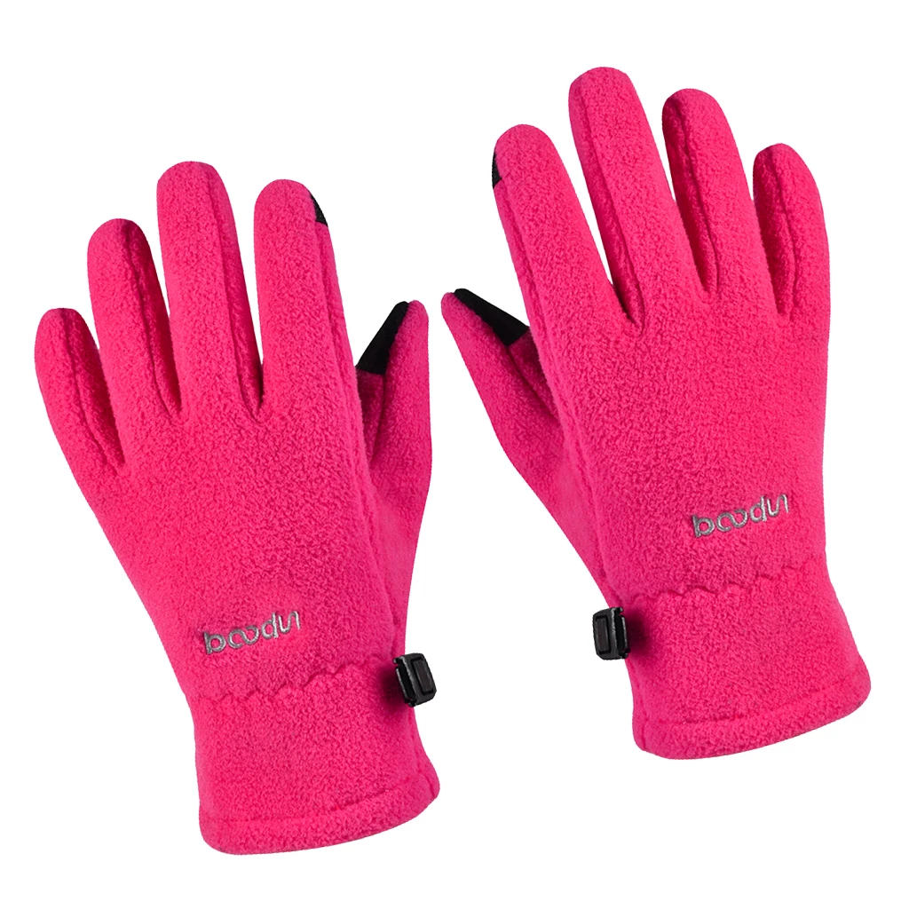 Kids Cycling Gloves Winter Warm Bike Full Finger Gloves Riding Winter Touch Screen Snow Windstopper Gloves