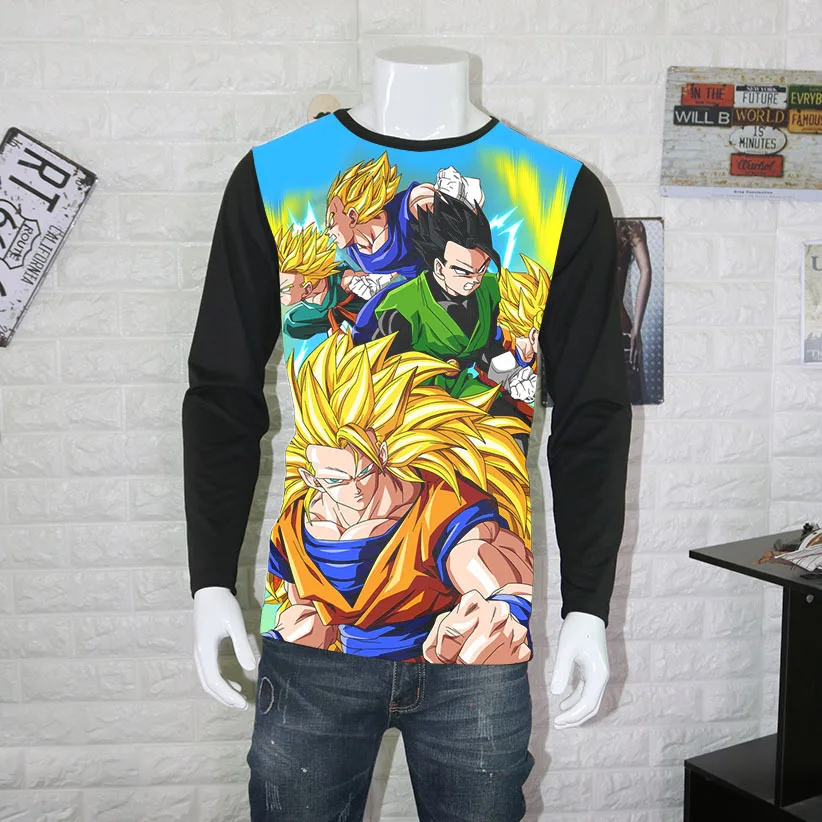 Cx59 Dragon Ball Lange Anime Perifere Kleren Mannen Herfst Kleding Studenten Zon Wukong Saiyan Mensen T-shirt Zwart Monnik Cx59 Dragon Ball Lange Anime Perifere Kleren Mannen Herfst Kleding Studenten Zon Wukong Saiyan Mensen T-shirt Zwart Monnik