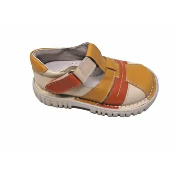 

Shoe Child Brand Baby Brown rubber Sole Velcro Closure