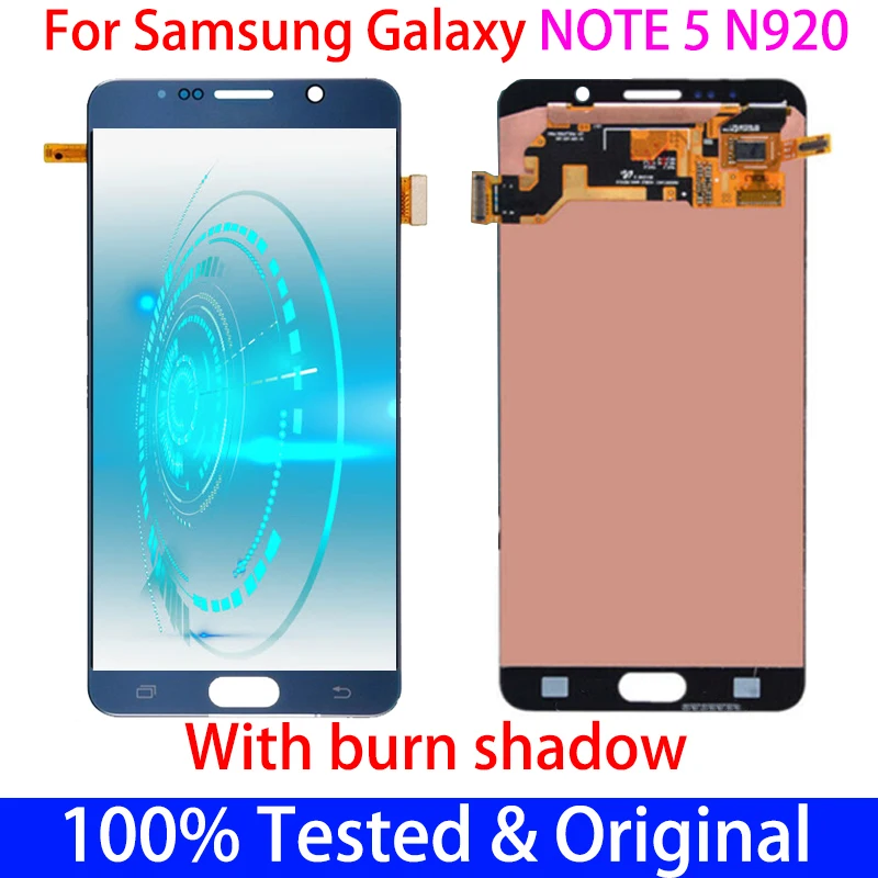 Оригинальный Super Amoled для Samsung Galaxy Note 5 N920C сенсорный экран в сборе NOTE5 SM-N920F с
