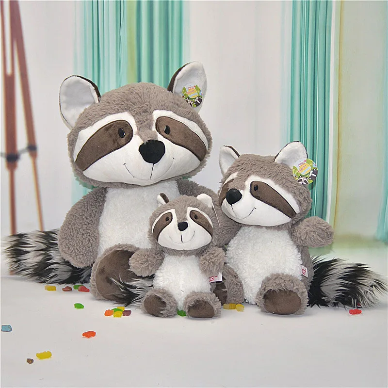big raccoon stuffed animal