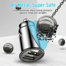 Автомобильное зарядное устройство ODOMY 12-24 В с двумя USB-портами 2,4 А, быстрая зарядка для универсального Iphone Mini USB, автомобильное зарядное устройство, аксессуары Автомобильное зарядное устройство ODOMY 12-24 В с двумя USB-портами 2,4 А, быстрая зарядка для универсального Iphone Mini USB, автомобильное зарядное устройство, аксессуары
