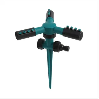 

1 pcs 360 degree automatic rotating three-fork sprinkler lawn watering device garden irrigation tool