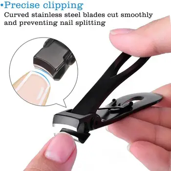 

Stainless Steel Nail Clipper Professionelle Nagelknipser Nagelknipser Ffnung Wide Jaw Set Nail Anti-splash Clipper Nagelfei U0P7