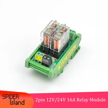 

2-way 2Pin Relay Module DC12V / DC 24V Input 16A Relay Module BMZ-02K1 for Industrial Control