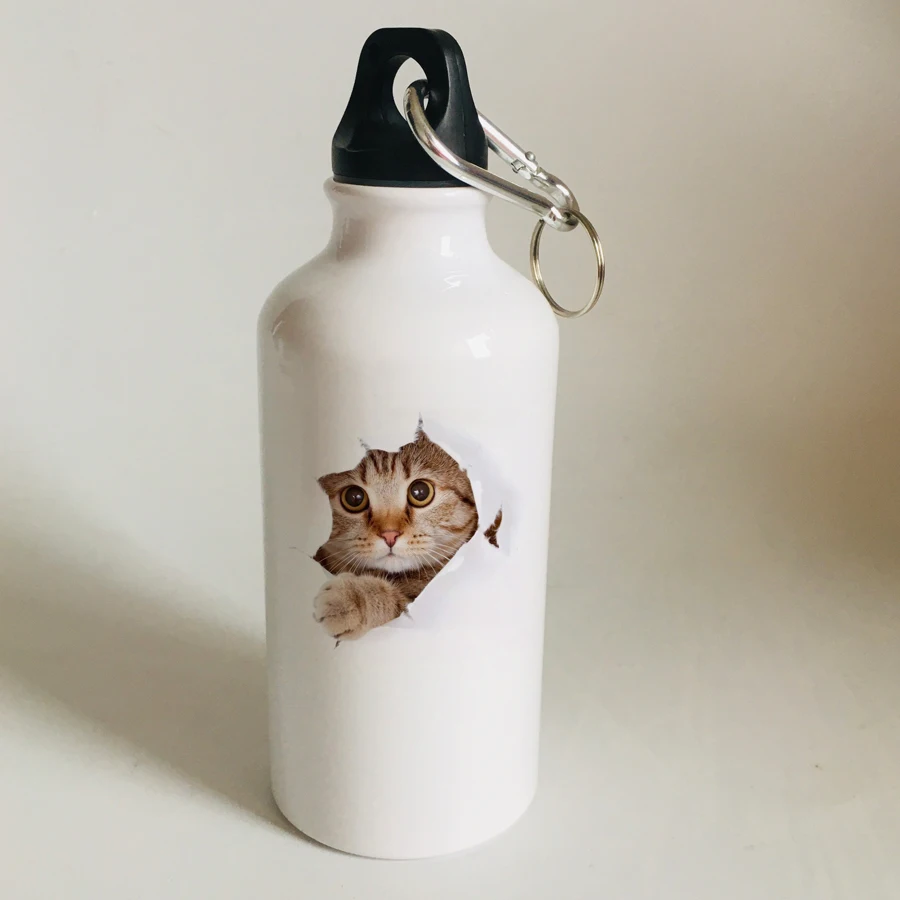 Новинка Crazy Cat LadyAluminum сплав спортивные бутылки для воды велосипедный чайник для езды на открытом воздухе спортивный чайник Подарочная бутылка