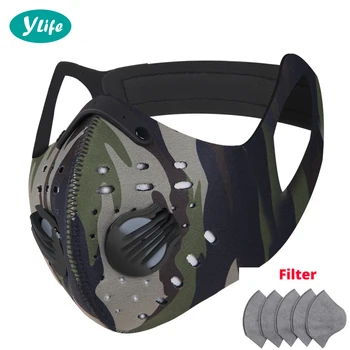 

Breathing Valve Masks Face Shield Face Mask Dust Balaclava Filter Mouth Facial Masks Flu Caps Reusable Anti Dust PM2.5 Mask