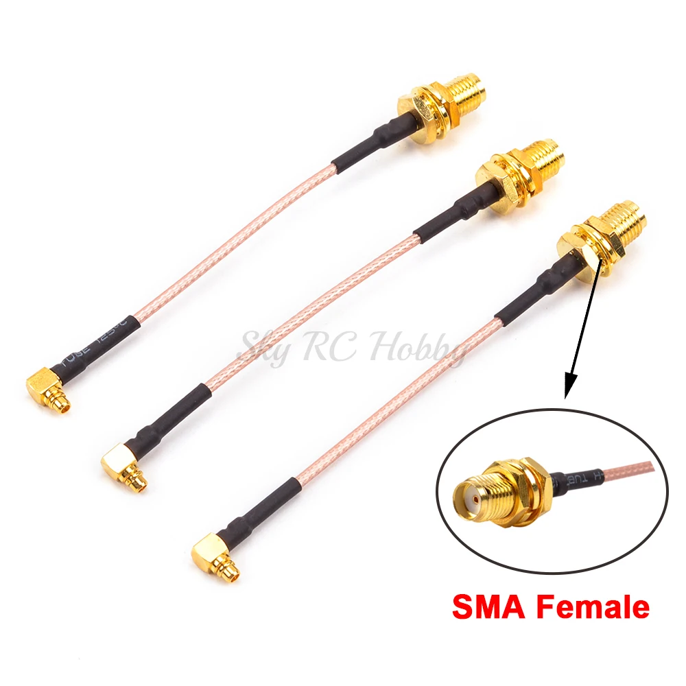 FPV 5 8 GHz 2.15dBi MMCX угол 90 градусов/прямой к SMA линейный антенный разъем для PFV RC
