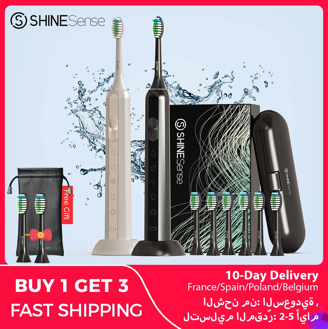 Good Deal Toothbrush Ultrasonic Travel-Box Rechargeable Waterproof Fast Shinesense with STB600 VRM8A6mLxjG