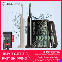 ShineSense STB600 cepillo de dientes eléctrico, sonic, Xiaomi Mijia Sónico cepillo electrico dientes, IPX7 impermeable, usb recargable, 5 modos de, con bolsa de viaje, cabezal de cepillo recambiable