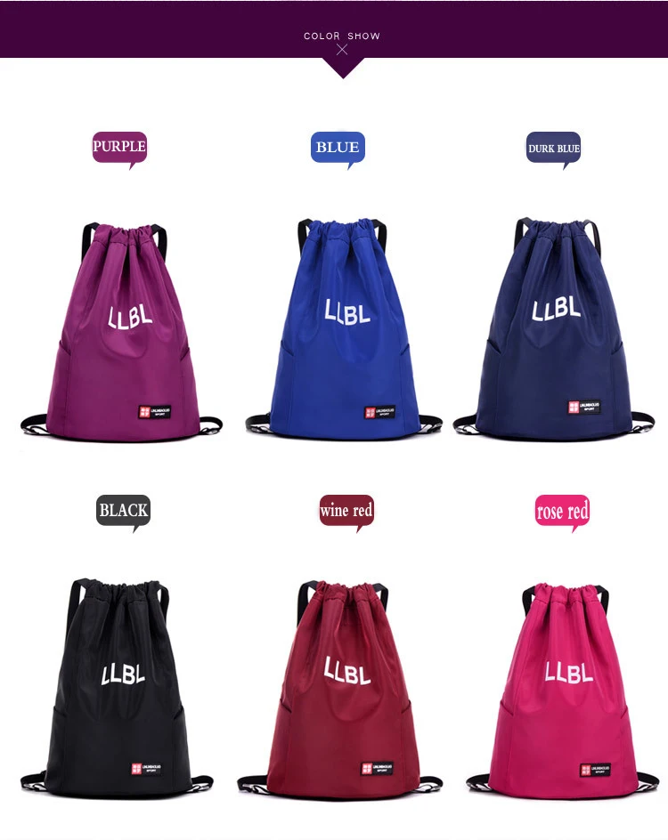 Basketball Bag Drawstring Mash Backpack Fitness Bucket Bag Outdoor Basketball Backpack Sports Equipment Bag