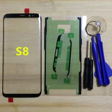 Для samsung Galaxy S8 G950 G950F телефон передняя внешняя стеклянная панель для samsung S8 Plus G955 G955F Замена сенсорного экрана