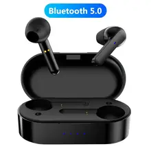 Wireless Earphones Bluetooth V5 0 TWS Wireless Bluetooth Headphones LED Display With Power Case Headsets With Microphone