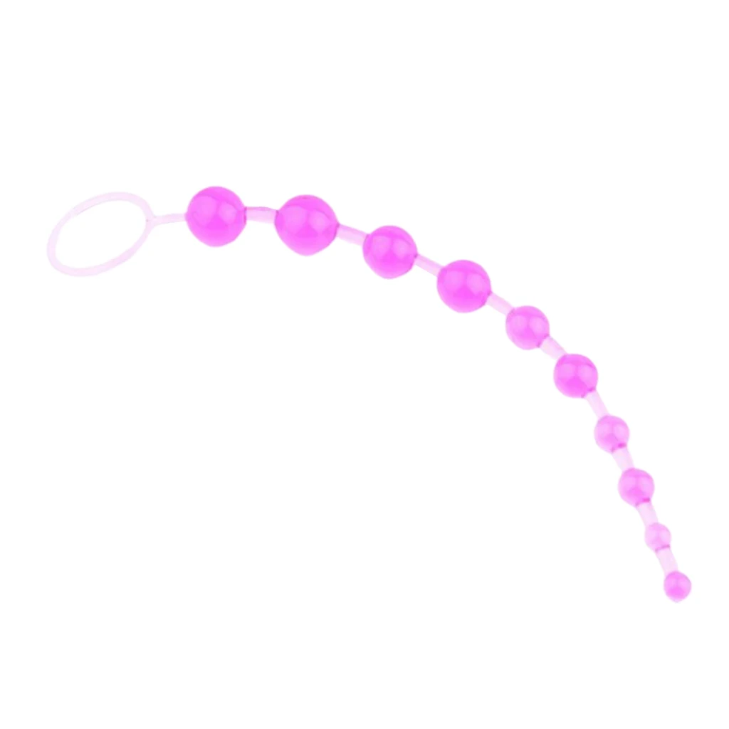 Soft ABS Plastic Wife Husband Game Anal Butt Plug Toys Back Court Backcourt Backyard Pull Beads Prostate Massager Ball Ring