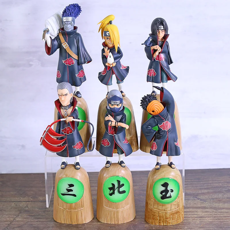 Наруто Шипуден Акацуки Учиха обитати Дейдара Хошигаки Кисаме Хидан Какузу ПВХ