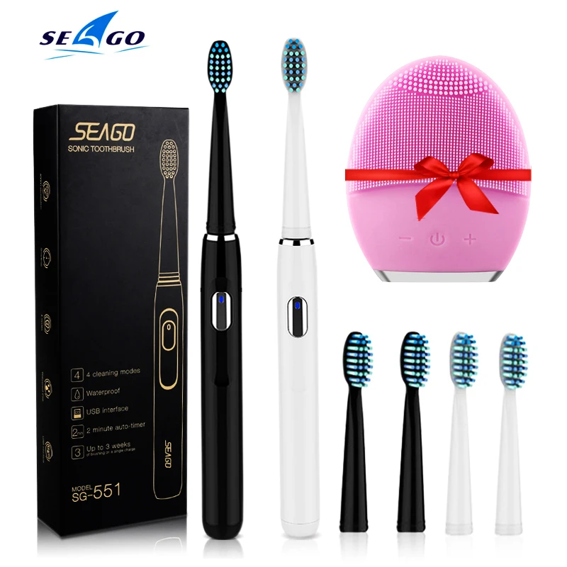 Brosse A Dent Electrique Aliexpress Seago Sonic brosse à dents électrique SG 551 avec remplacer les têtes
