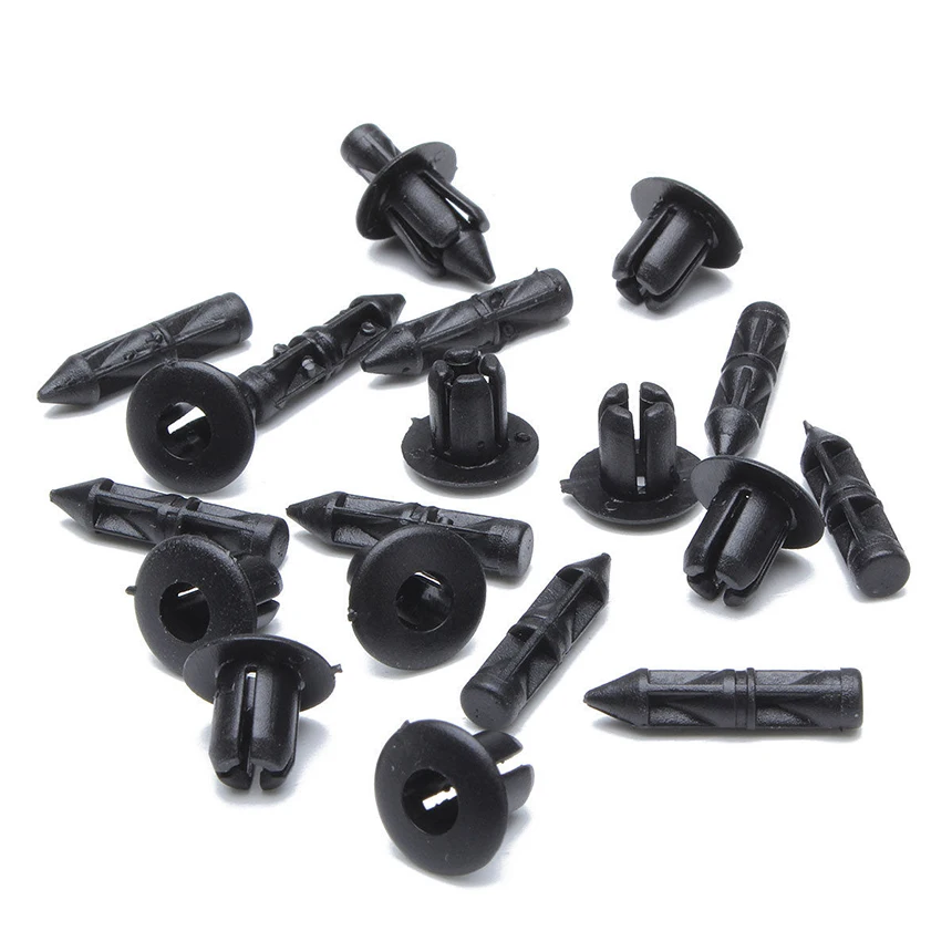 New 10x Rivet Motorcycle Fairing Trim Fastener Clips For Honda Yamaha