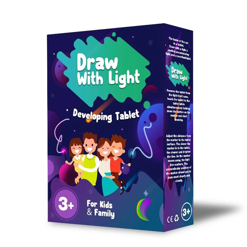 ПВХ А4 плоский игрушечный светильник для рисования, забавная игрушка для детей, Развивающие игрушки, английская версия, детский подарок на день рождения