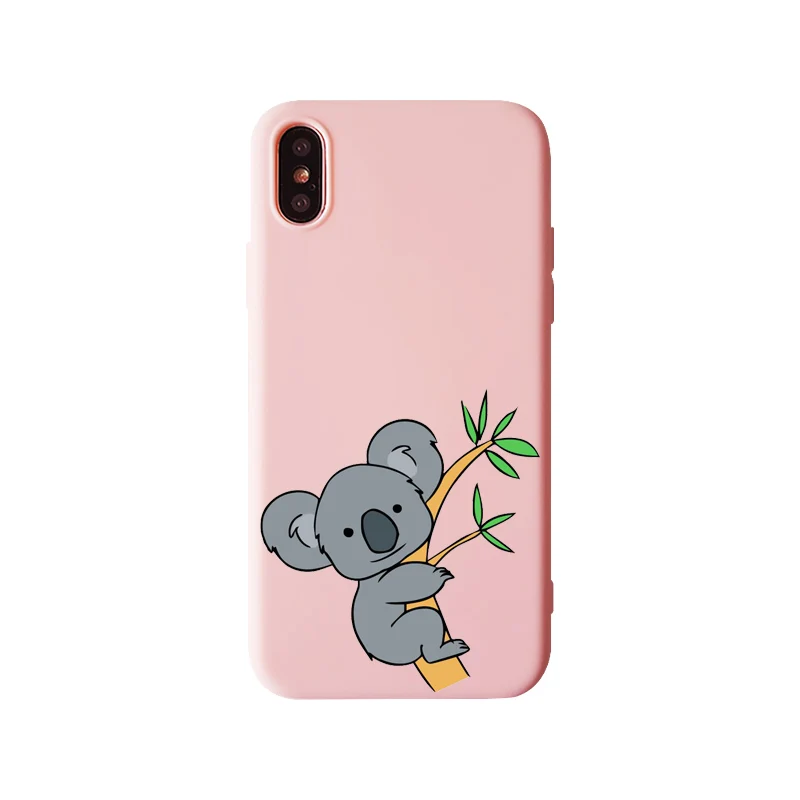 TPU Животное Спящая ленивая коала Мягкий силиконовый чехол для iPhone 11 11Pro 5 5S 6 6S 7 8 Plus SE X 10 XS MAX XR чехол для телефона - Цвет: TPU